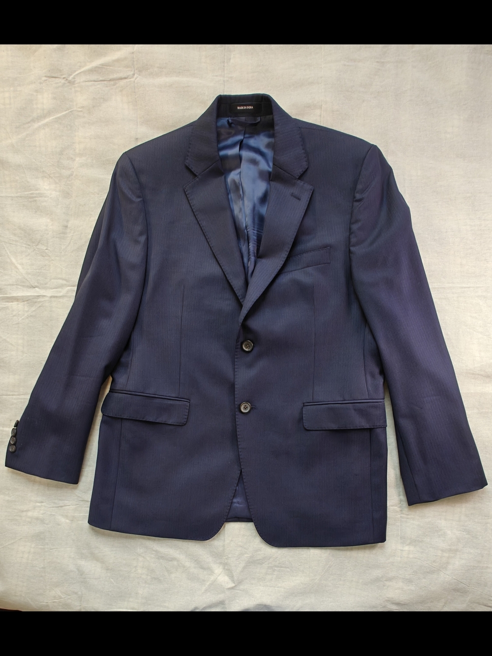 Lauren Ralph Lauren Navy Blue Two-Button Sport Coat Wool 100% Size 40s